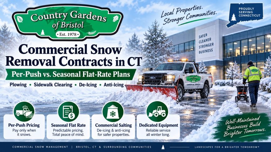 Commercial Snow Removal Contracts in CT: Per-Push vs. Seasonal Pricing for Businesses